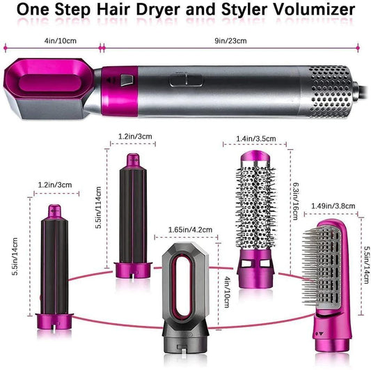 5 in 1 Multifunctional Hair Styling Tool - ShoppersDen