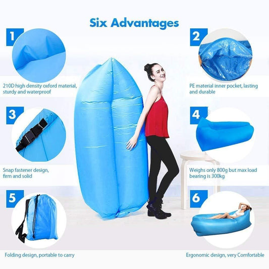 Air Sofa Bed 5 in 1 Inflatable Couch with Electric Pump - ShoppersDen