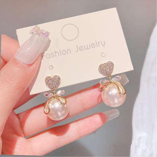 Korean Big Pearl Earrings - ShoppersDen