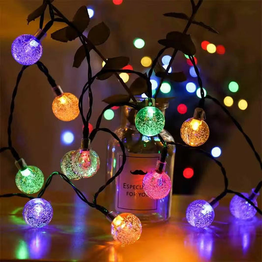 LED Crystal Bubble Ball String Fairy Lights - ShoppersDen