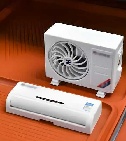 Miniature AC design Solar - Powered Car Air freshener Diffuser - ShoppersDen