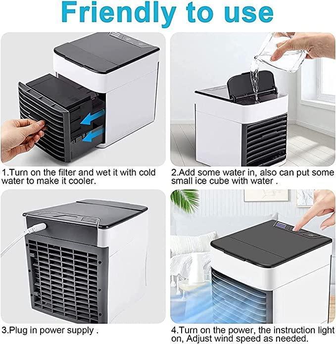 Portable Mini Air Conditioner - Water Tank USB Powered - ShoppersDen