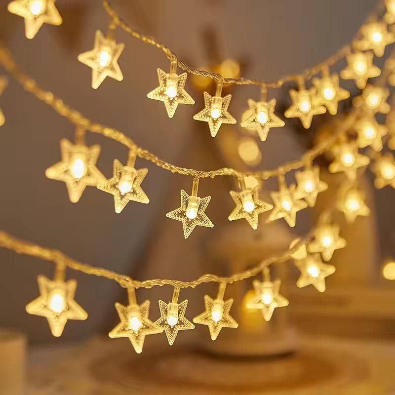 Serial String Star Lights for Decoration - ShoppersDen