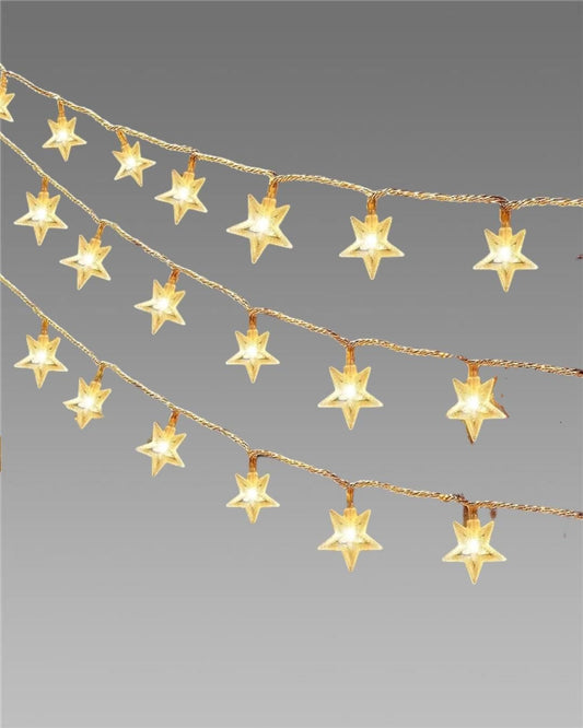 Serial String Star Lights for Decoration - ShoppersDen