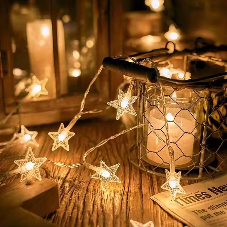 Serial String Star Lights for Decoration - ShoppersDen