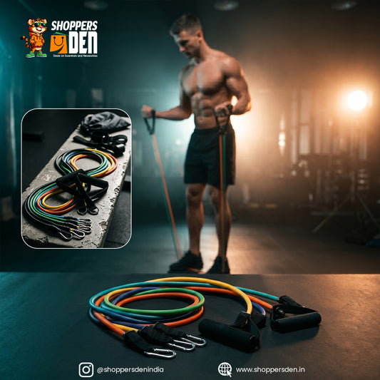 Total Body Resistance Tube Set – Adjustable Home Workout Kit