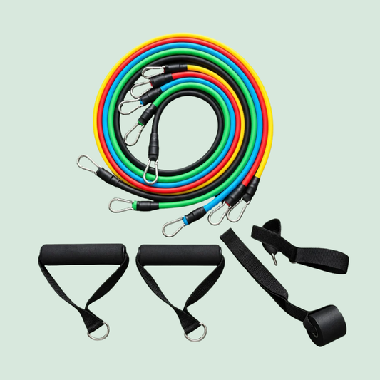 Total Body Resistance Tube Set – Adjustable Home Workout Kit