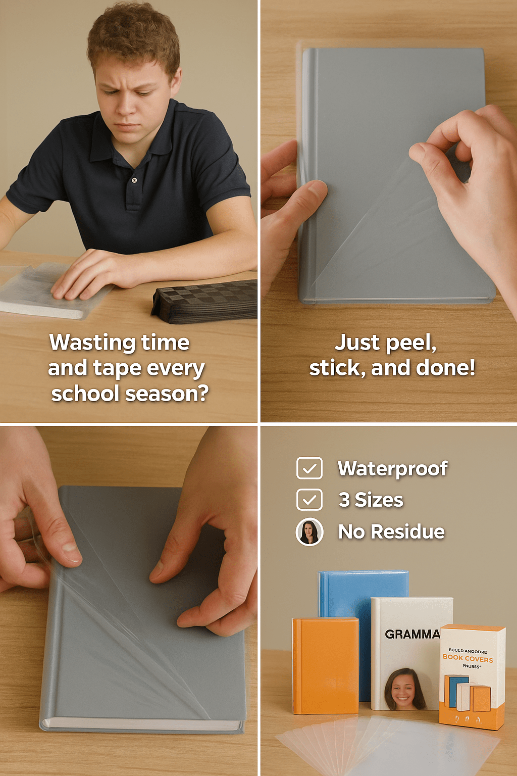 Clear Waterproof Book Covers - ShoppersDen