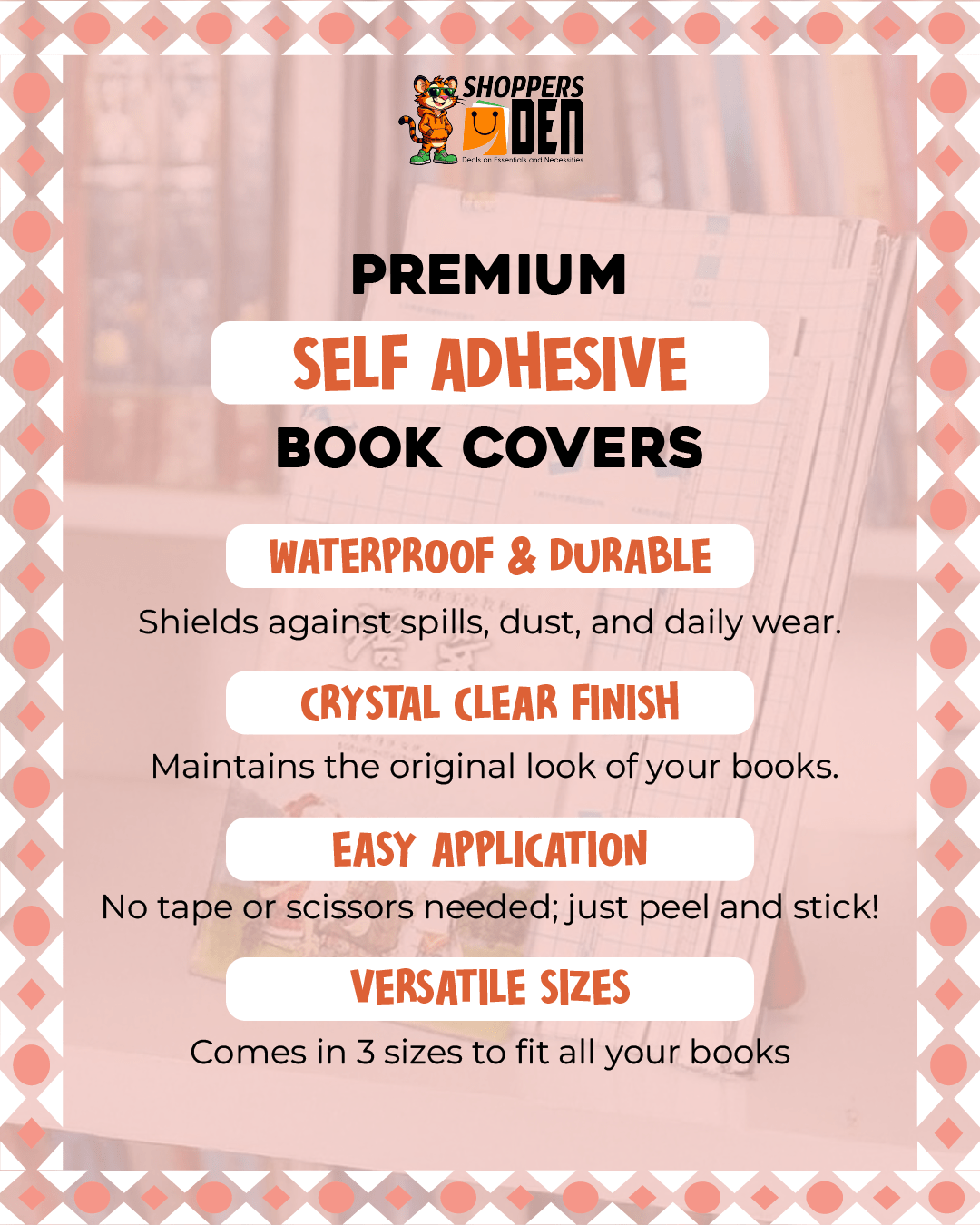 Clear Waterproof Book Covers - ShoppersDen