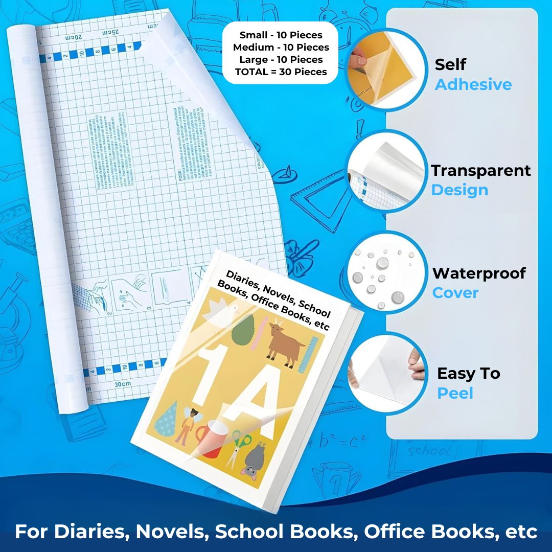 Clear Waterproof Book Covers - ShoppersDen