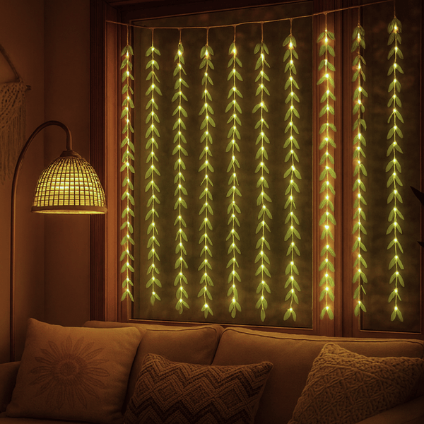Magical Leaf Curtain Lights