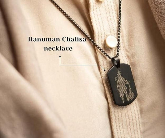 Hanuman Chalisa Pendant With Chain - ShoppersDen