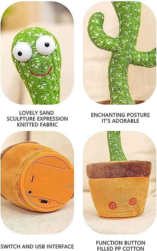 LED Musical Dancing & Mimicry Cactus Toy - ShoppersDen