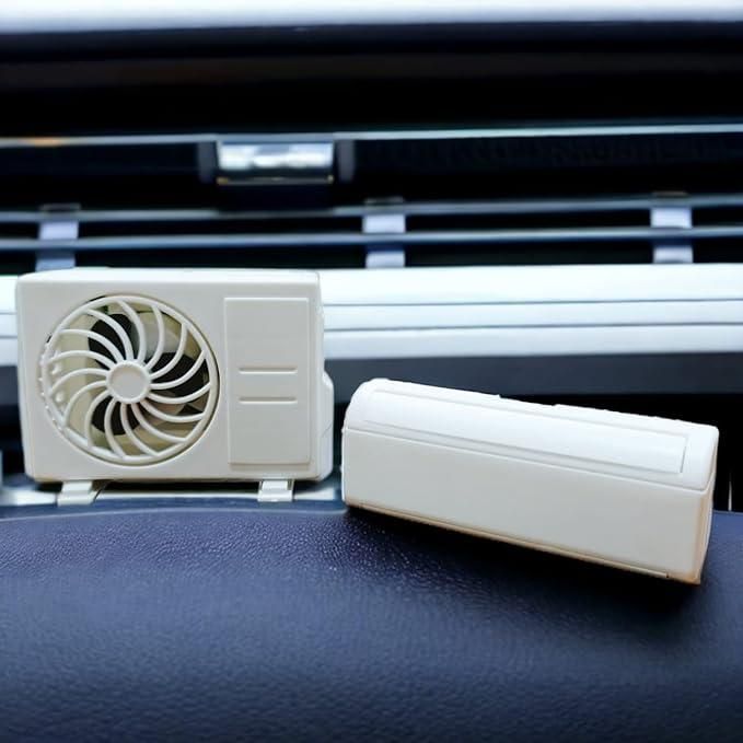Miniature AC design Solar - Powered Car Air freshener Diffuser - ShoppersDen