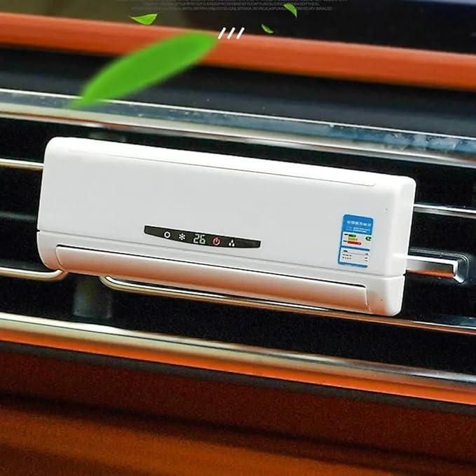 Miniature AC design Solar - Powered Car Air freshener Diffuser - ShoppersDen