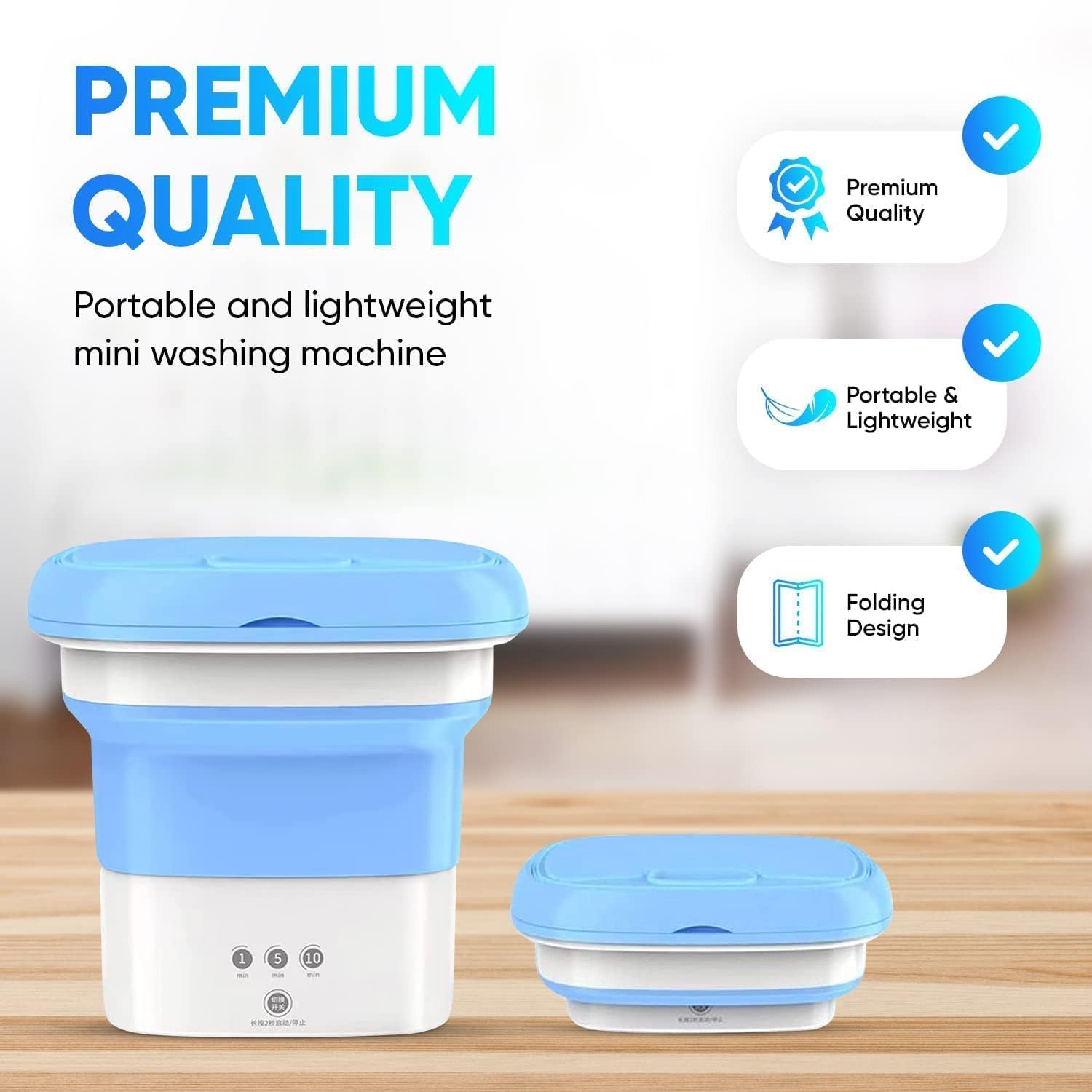 Portable Foldable Mini Washer - ShoppersDen