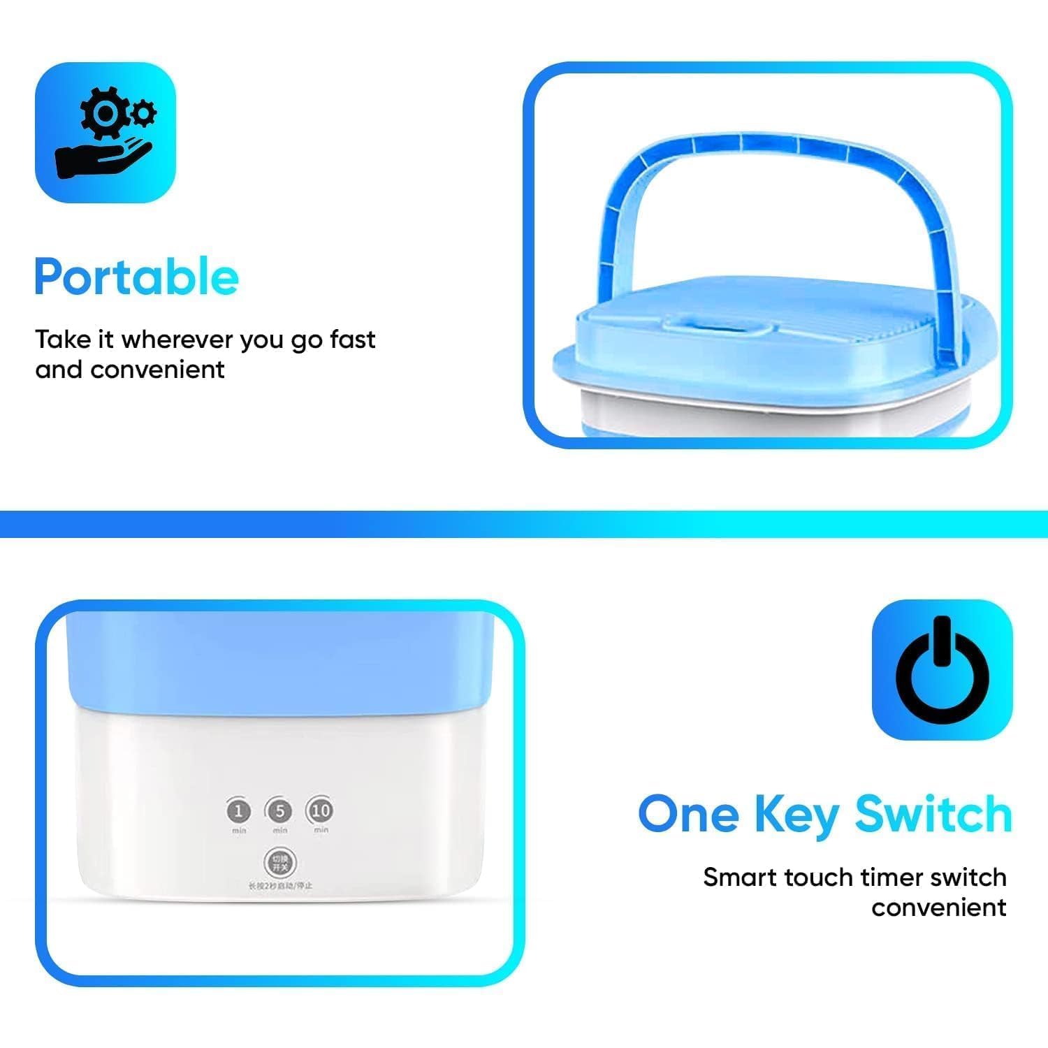 Portable Foldable Mini Washer - ShoppersDen