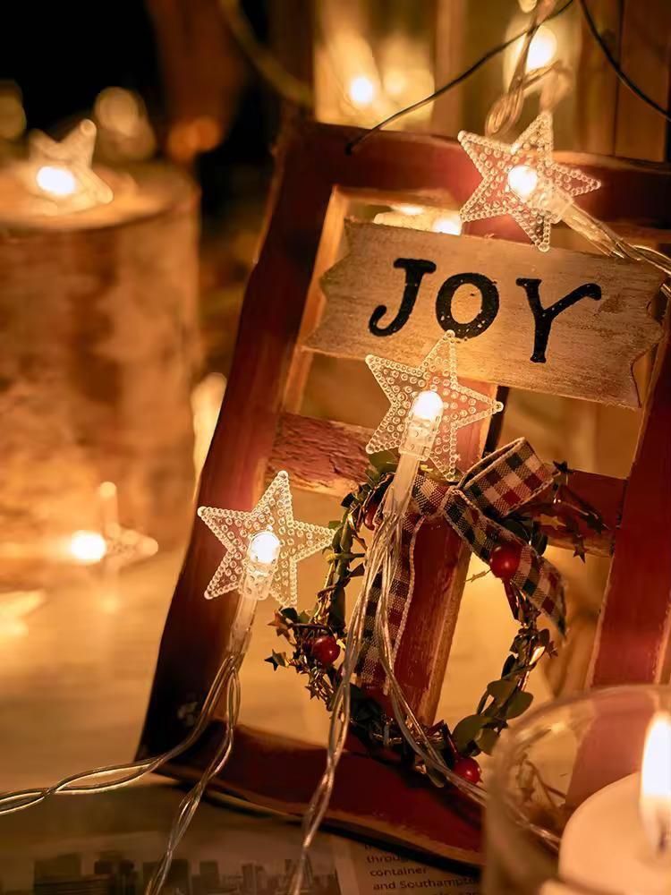 Serial String Star Lights for Decoration - ShoppersDen