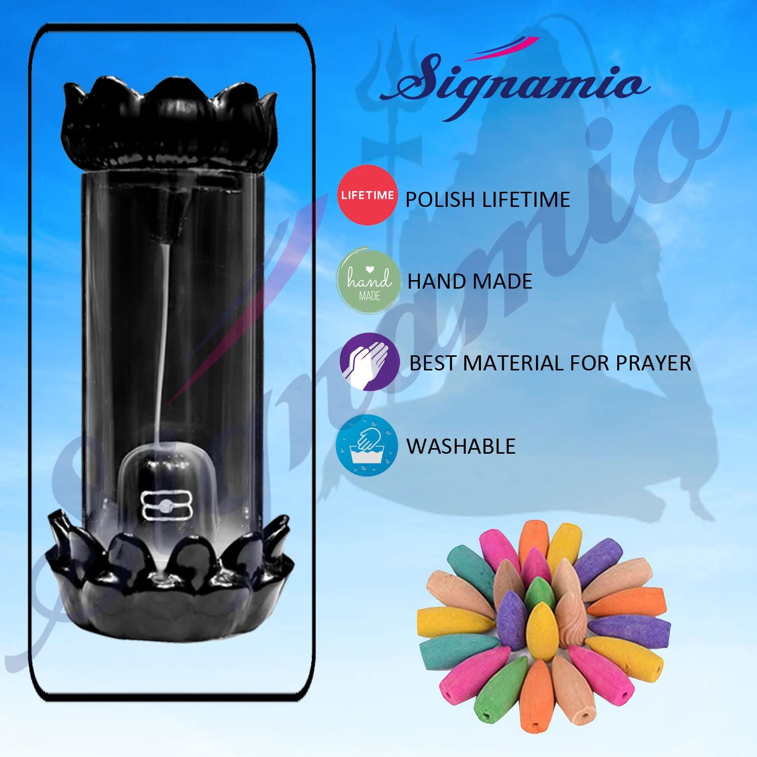 Shiva Linga Cylinder Glass - ShoppersDen