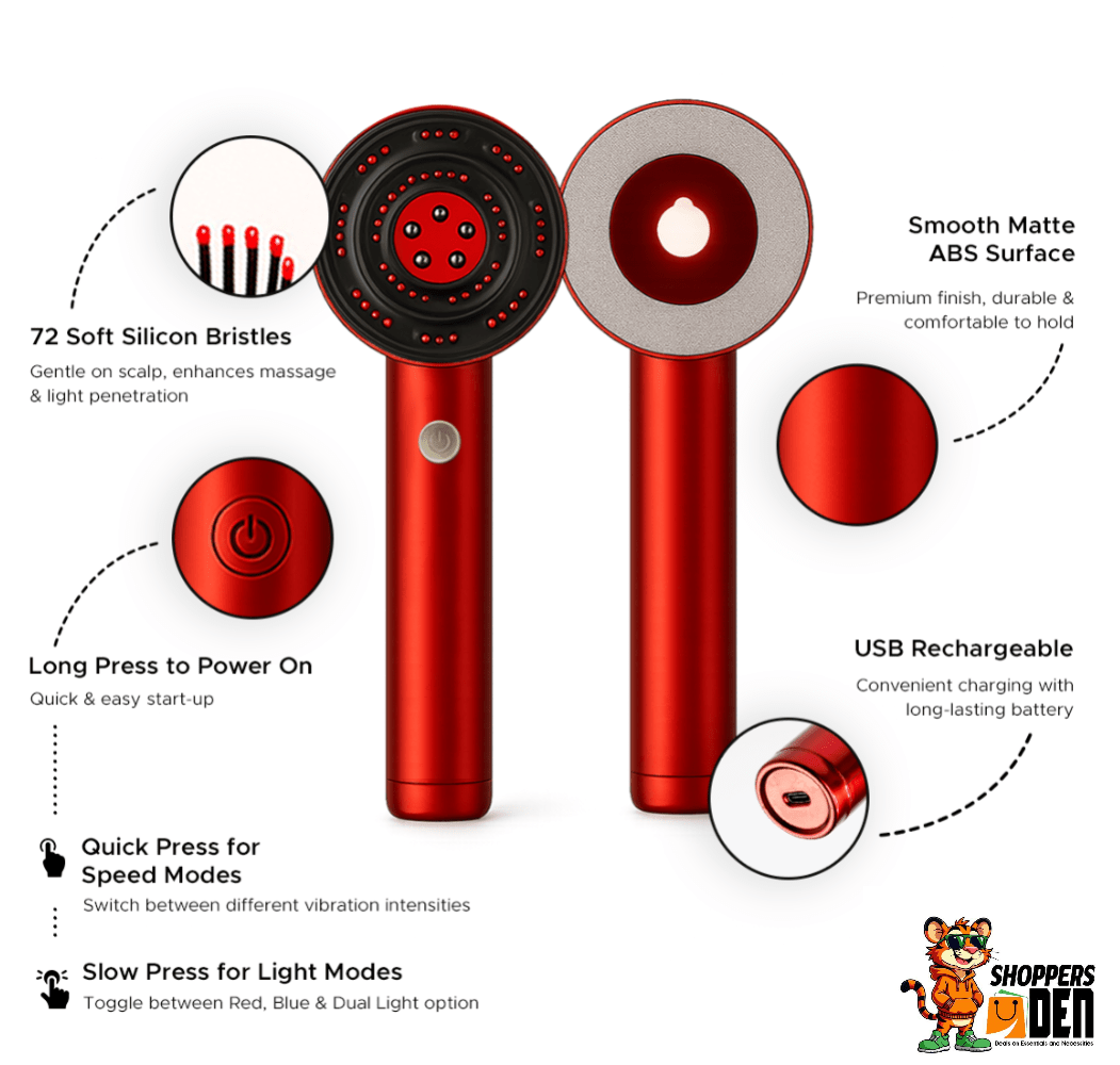 ShoppersDen Hair Massager: Boost Your Growth! - ShoppersDen