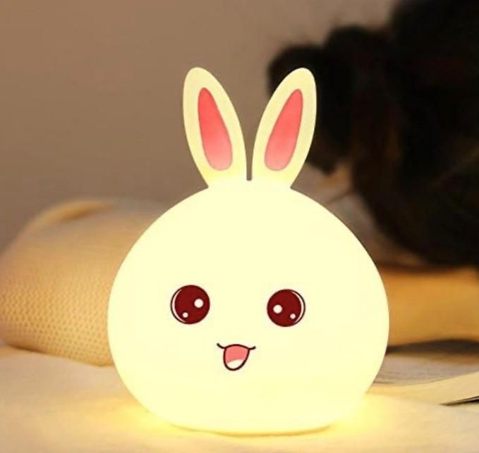 Silicone Open Eye Bunny Touch Lamp - ShoppersDen