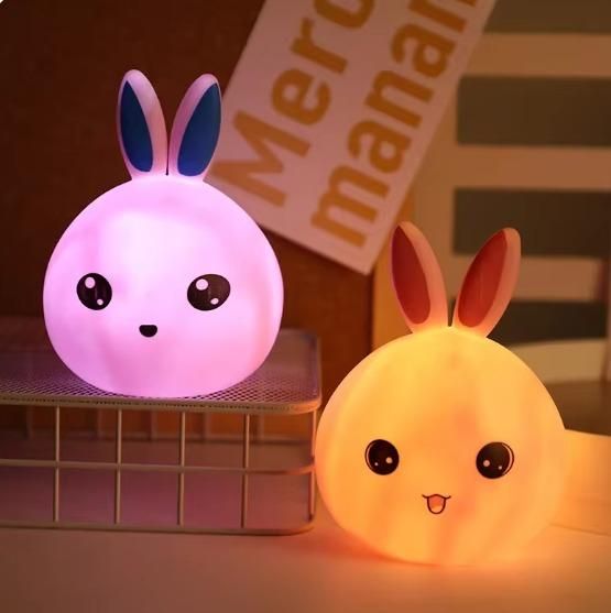 Silicone Open Eye Bunny Touch Lamp - ShoppersDen
