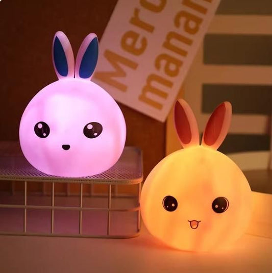 Silicone Open Eye Bunny Touch Lamp - ShoppersDen