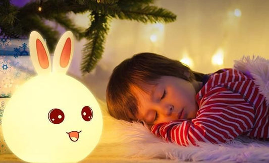 Silicone Open Eye Bunny Touch Lamp - ShoppersDen