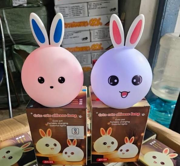 Silicone Open Eye Bunny Touch Lamp - ShoppersDen