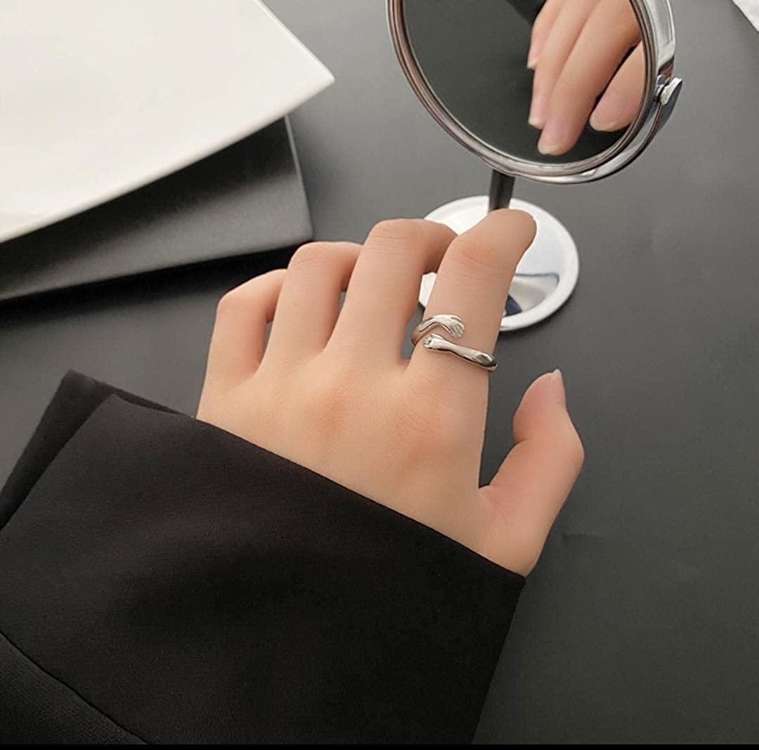 Silver Cuddle Hug Ring For Girls - ShoppersDen