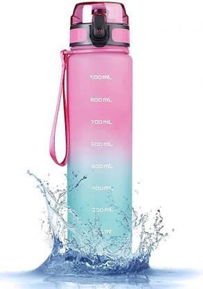 Sport Print Water Bottle 1L Sipper - ShoppersDen