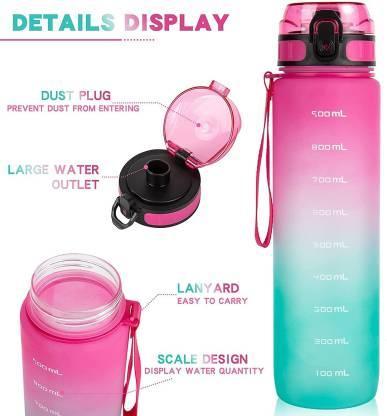 Sport Print Water Bottle 1L Sipper - ShoppersDen
