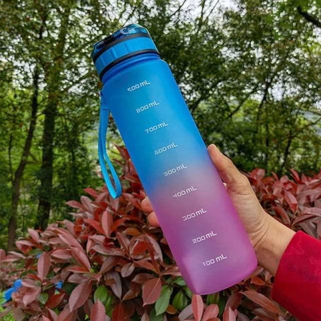 Sport Print Water Bottle 1L Sipper - ShoppersDen