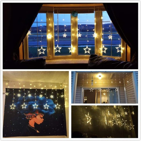 Twinkling Star Curtain Lights