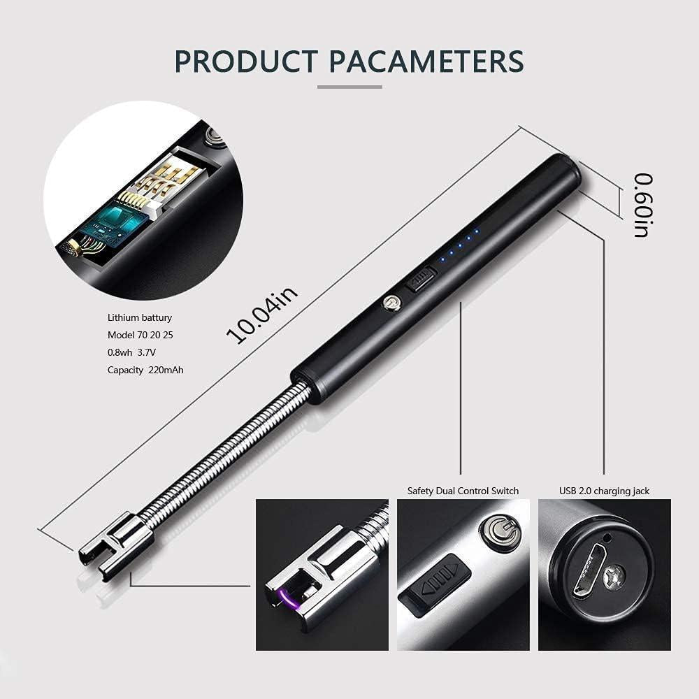 USB Plasma Rechargeable Electric Lighter for Kitchen - ShoppersDen